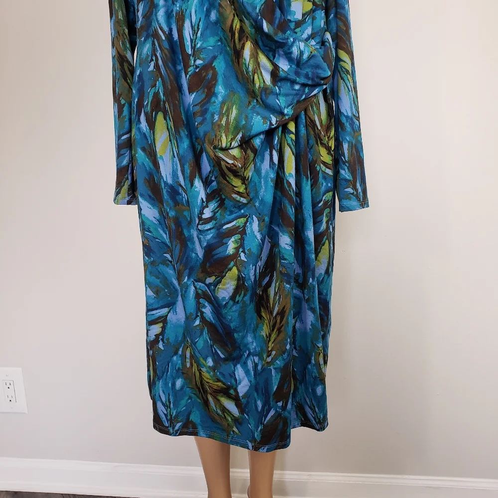 J.Jill floral shift dress size L